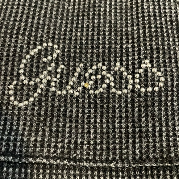 Y2K GUESS top with blings long sleeves with hood - Picture 11 of 13